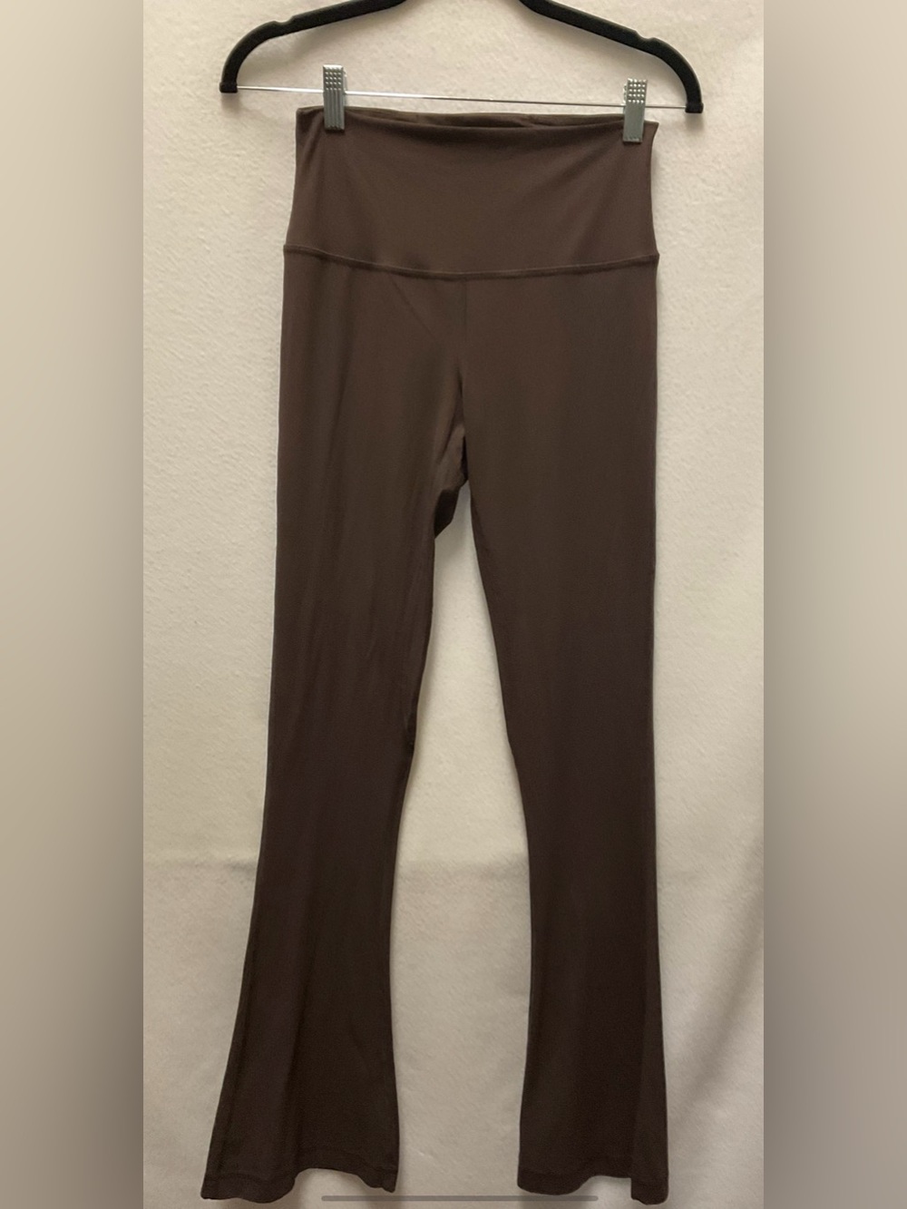 lululemon athletica Brown High-Rise Ribbed Flare Leggings